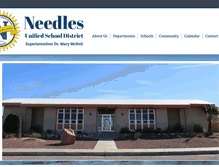 Tablet Screenshot of needlesusd.org